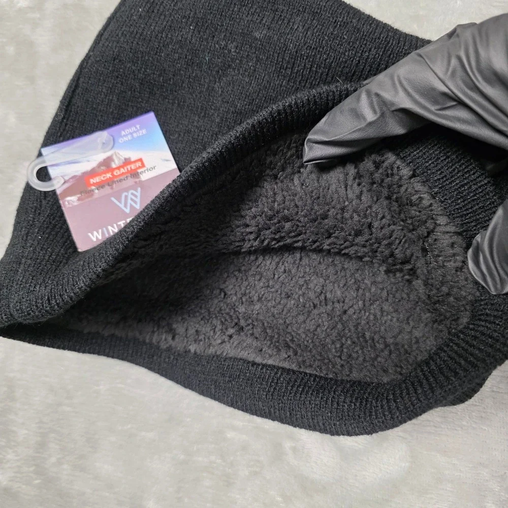 Winterlace Neck Gaiter Fleece Lined Knit Warmer Adult One Size Multi New